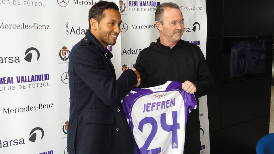 Jeffrén y Juan Ignacio || Foto: Real Valladolid