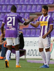 Bergdich y Jeffren || Foto: Real Valladolid