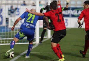 Polémica del 1-0 || Foto: CD Mirandés