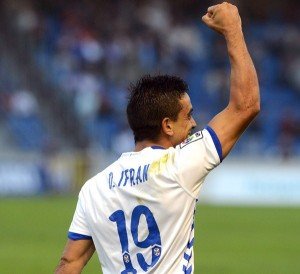 Ifrán celebra un gol || Foto: Diario de Avisos