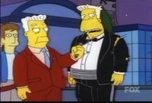 Kent Brockman y Rainier Wolfcastle