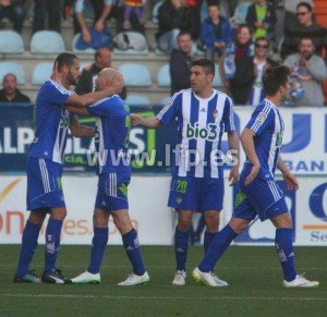 Celebración de uno de los goles