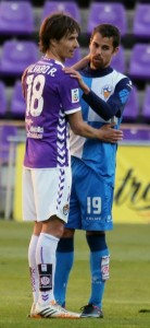 Rubio saluda a Marquitos Foto: Real Valladolid