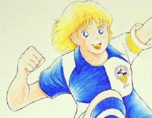 Cesc Hiroshi, dibujo de Yoichi Takahashi, creador de 'Campeones' || Foto: Fangamers.com