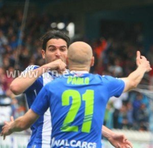 Andy celebra el gol por Infante