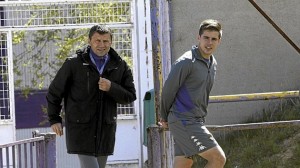 Aquino junto a Djukic en la etapa de ambos en Valladolid Foto: Marca