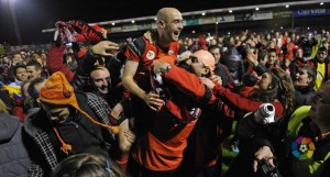 Infante, el día del ascenso del Mirandés ||Foto: LFP