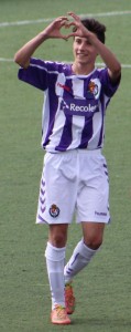 Pablito celebra el gol frente a la Arandina || Foto: Víctor Álvarez