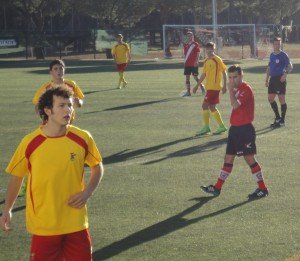 Durán, abajo a la izquierda, hizo el 1-2 || Foto: Sergio Sanz