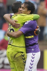 Julio asegura que el Real Valladolid no se había puesto en contacto ni con él ni con su representante 1 Julio y Marcelo Silva || Foto: LFP