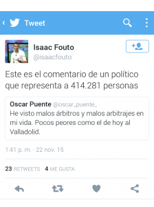 Tweet Isaac Fouto