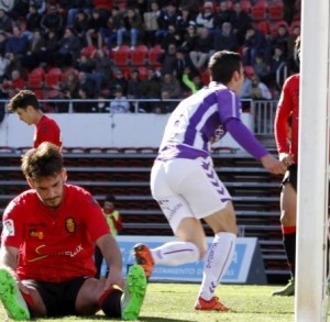 Alfaro festeja el gol || Foto: LFP