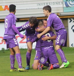 Los jugadores del Promesas celebran el gol de Caye Foto: Rosa M. Martín