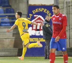 Óscar Plano, en plena celebración || Foto: LFP