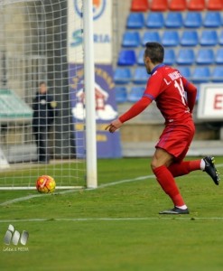 Luis Valcarce, en su gol