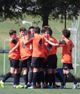 El Parquesol celebra el gol ante la CIA Foto: Víctor Álvarez