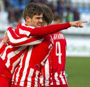 José Ángel Pozo celebra un gol || Foto: Marca