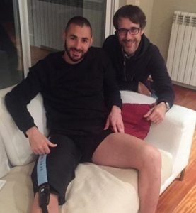 Juan Muro, con Benzema