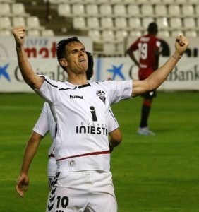 Rubén Cruz celebra el gol ante el Mallorca || Foto: LFP