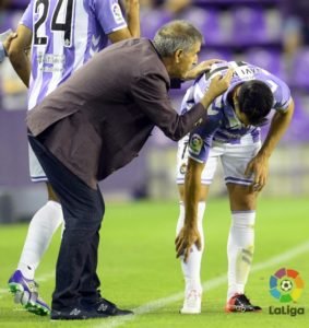 Paco Herrera, con Iban Salvador