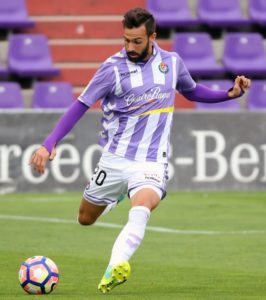 Guitián, ante de golpear el balón Foto: Real Valladolid