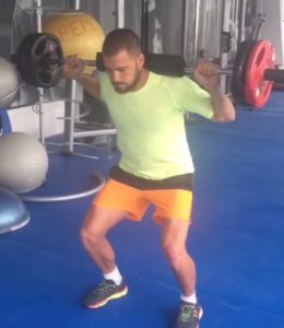 Javi Chica, entrenando en solitario en la ciudad deportiva del Espanyol || Foto: Instagram