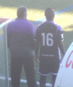 Sinisterra, en su debut || Foto: Jesús Domínguez