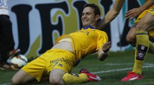 David Rodríguez celebra un gol con el Alcorcón||Foto: Marca