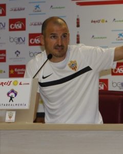 Fernando Soriano, en rueda de prensa Foto: UD Almería SAD