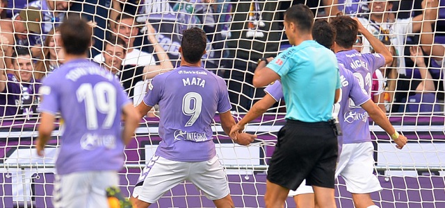 Mata celebra su primer gol ante la ADA || Foto: LFP