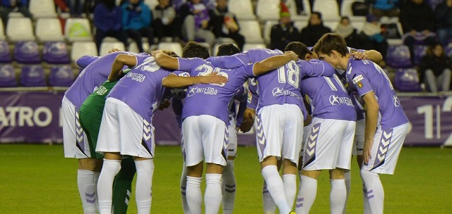 Conjura de los jugadores del Pucela || Foto: LFP