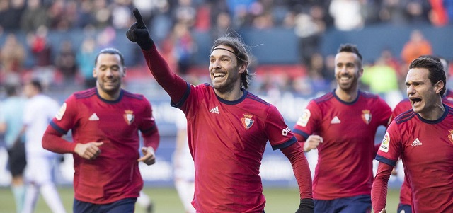 Los jugadores de Osasuna celebran un gol || Foto: As