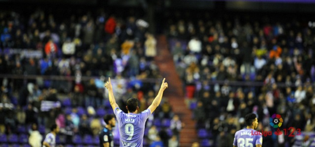 Jaime Mata celebra su gol