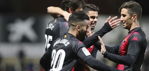 Los jugadores del Reus celebran un gol || Foto: Marca