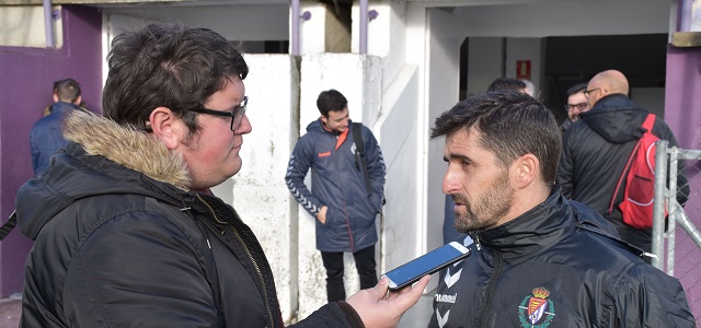 Víctor, en declaraciones al terminar el partido || Foto: Sergio Borja