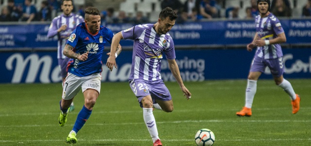 Óscar Plano cuajó un gran partido en el Tartiere || Foto: LFP