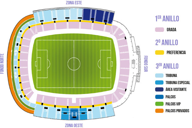 Distribución de las distintas zonas del José Zorrilla II Foto: RV