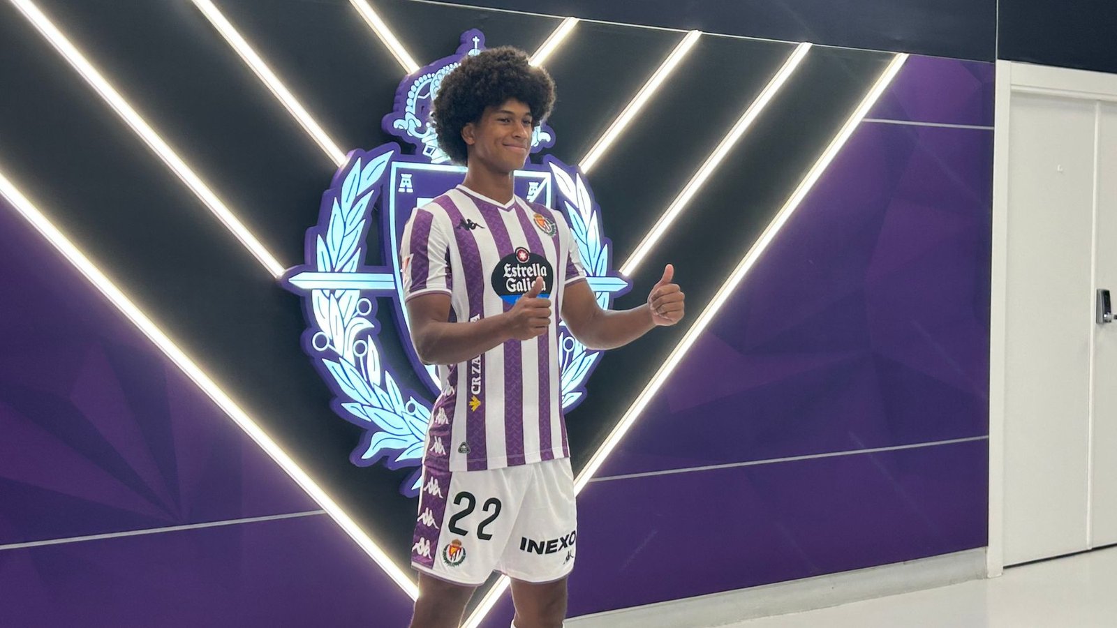 Peter Federico, en su presentación como jugador del Real Valladolid