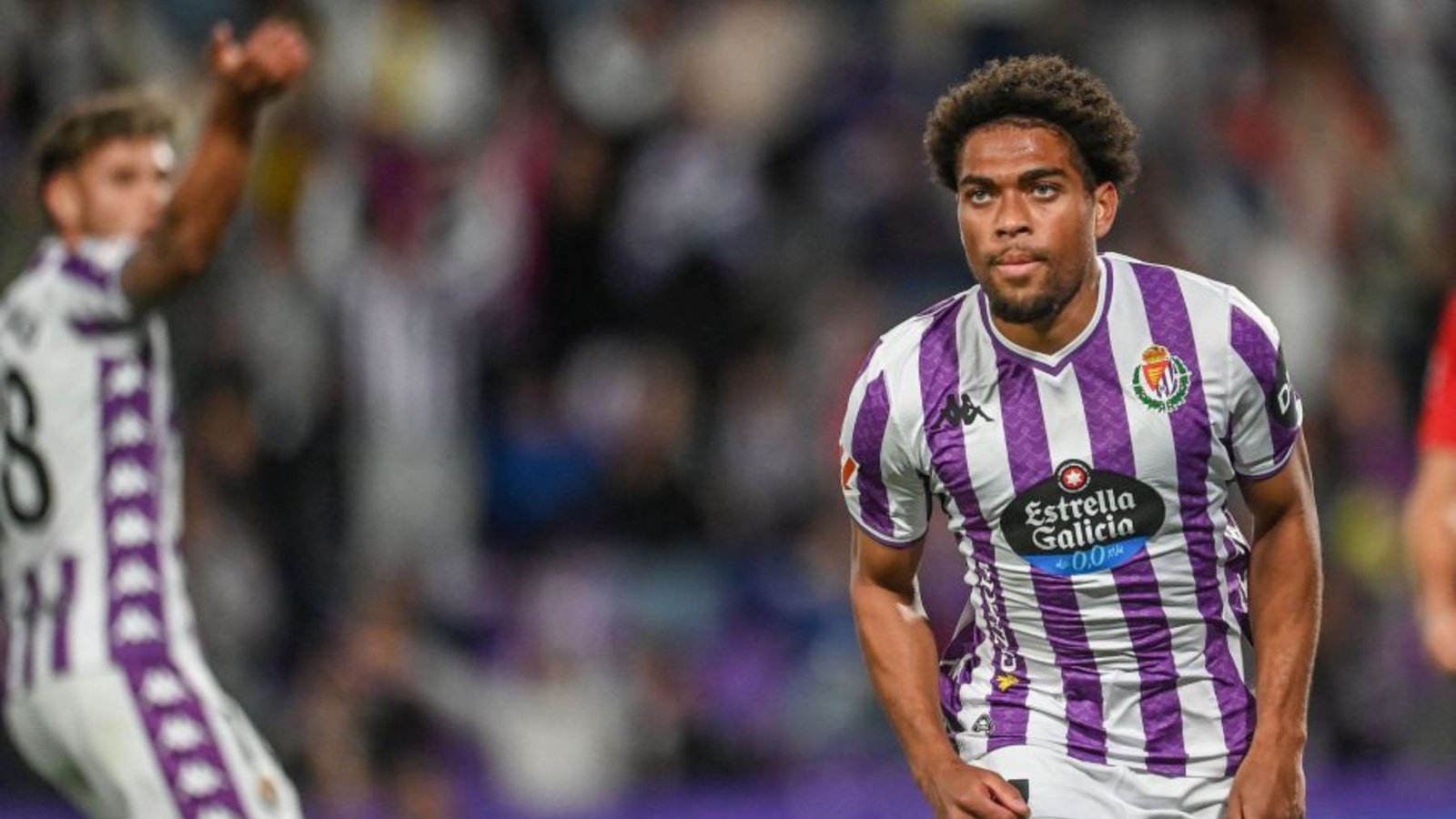 Julien Ponceau celebra el gol ante el Mirandés