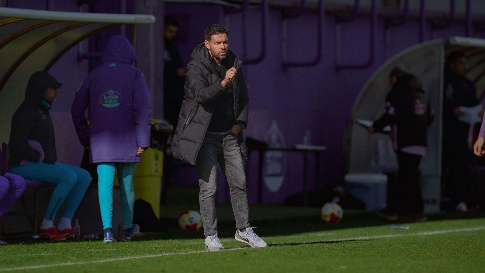 Javi Baraja ante el Coruxo