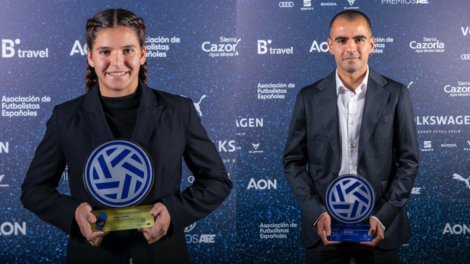 Saray Vázquez y Abel Conejo, reconocidos en los Premios AFE